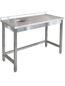 Стол из пищевой нержавейки для сбора отходов 1200х600х850